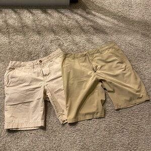Oakley and Ralph Lauren Men's Beige and Khaki 7 inch inseam shorts